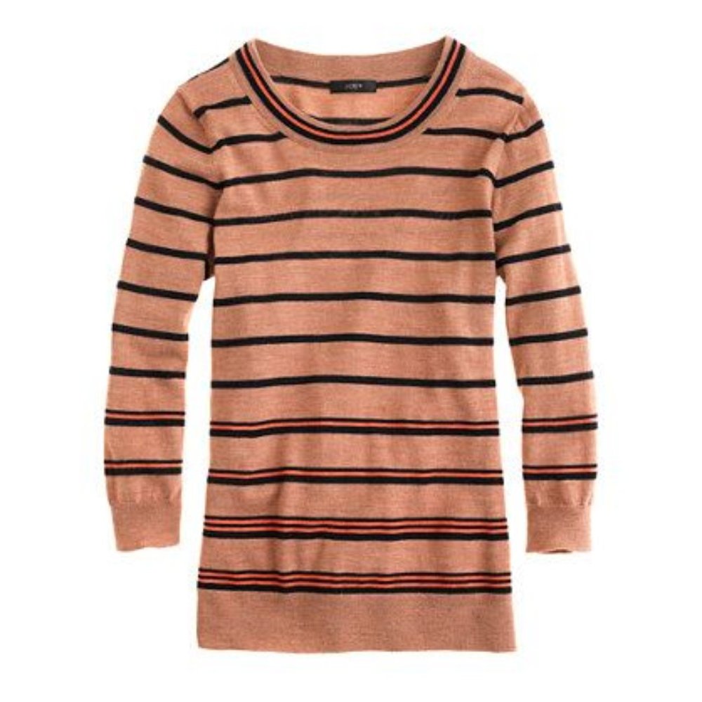 J. CREW Tippi Sweater Multicolor Stripe {EE44}